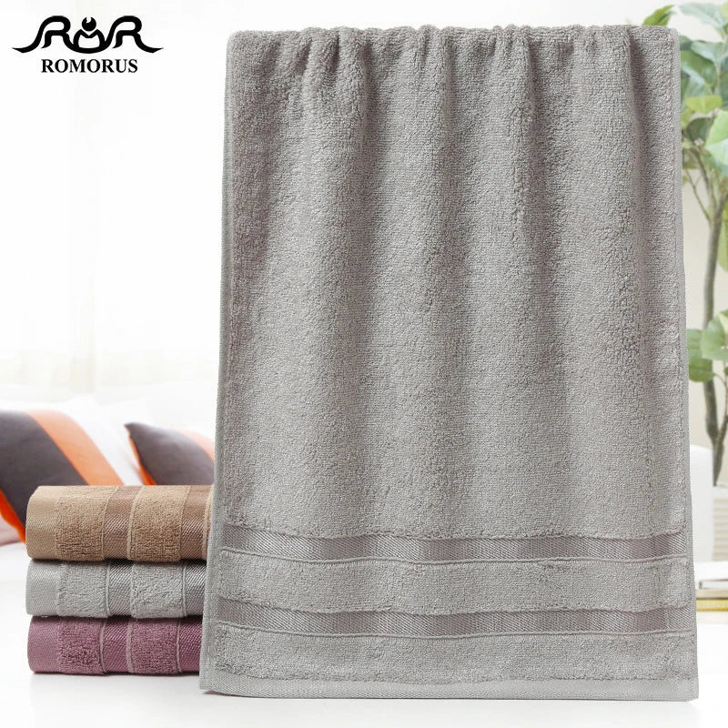 Bamboo Fiber Towels | Purple, Gray, Brown Set