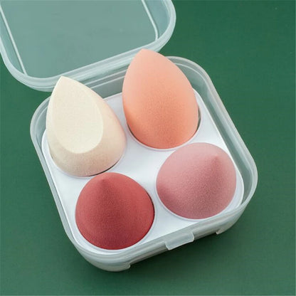 Hydrophilic Non-latex Sponge | 4pcs Makeup Puff Set