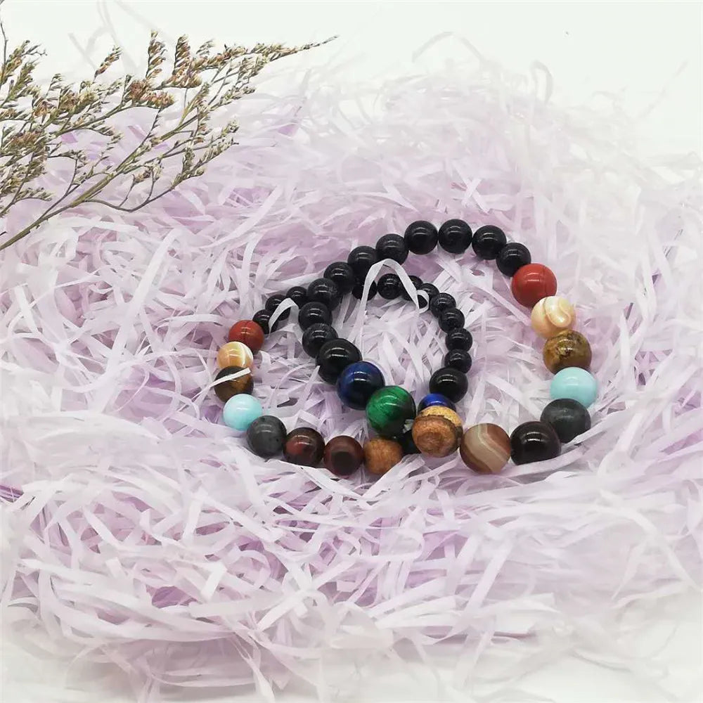 Natural Stone Bracelet | Yoga, Chakra, Galaxy