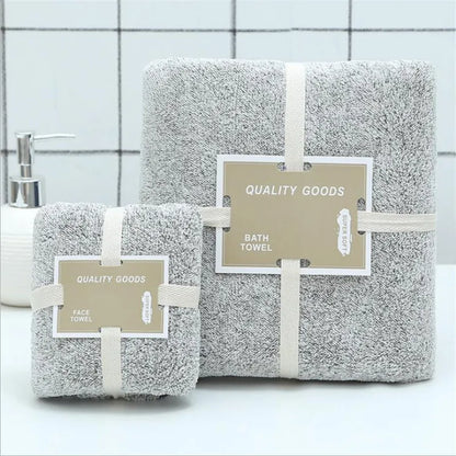 Bamboo Charcoal Bath Towel | Soft, Absorbent Set