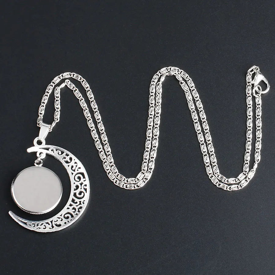 Glass Cabochon Zodiac Sign Pendant Necklace | Astrology Jewelry