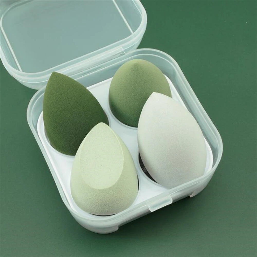 Hydrophilic Non-latex Sponge | 4pcs Makeup Puff Set