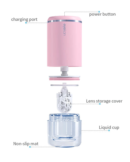 Ultrasonic Contact Lens Cleaner | Pink, Blue, Green, Silver