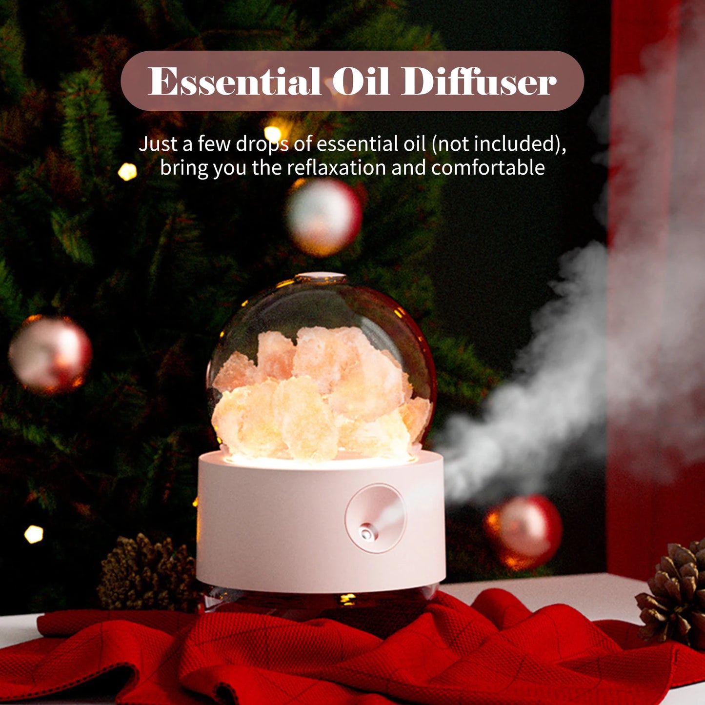 Crystal Ball Humidifier | 300mL, USB Powered