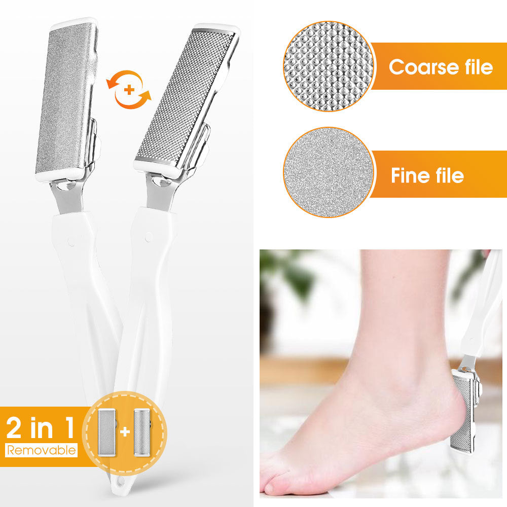 Foot Exfoliation Tool Set | 22-Piece, White