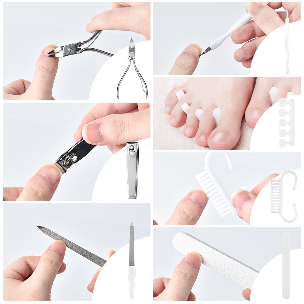 Foot Exfoliation Tool Set | 22-Piece, White