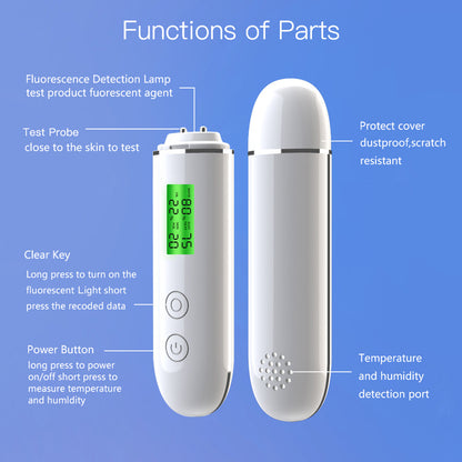 Digital Skin Moisture Tester | Analyzer with Fluorescent Pen