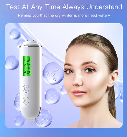 Digital Skin Moisture Tester | Analyzer with Fluorescent Pen