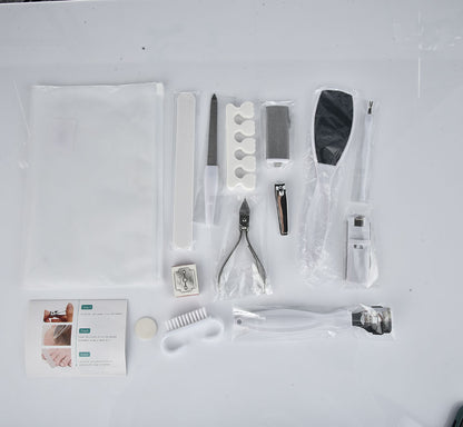 Foot Exfoliation Tool Set | 22-Piece, White