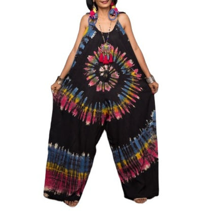 Polyester Jumpsuit | Long, Sleeveless, Loose Fit