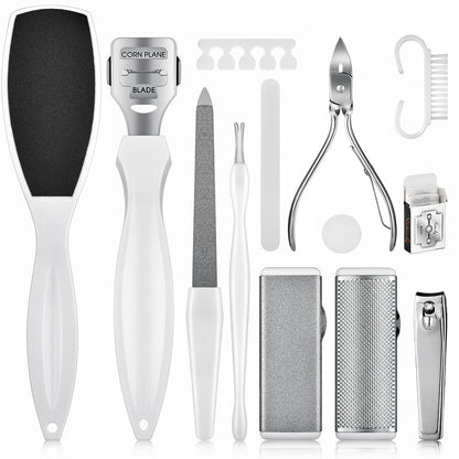 Foot Exfoliation Tool Set | 22-Piece, White