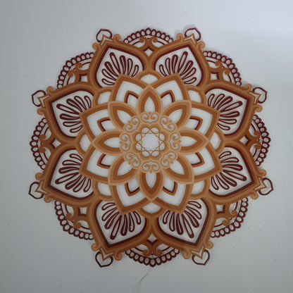 Wooden Mandala Night Light | 30cm, USB Powered