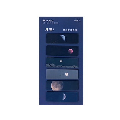 Moonlit Co Night Sky Star Index Marker Post It Notes 90 Cards