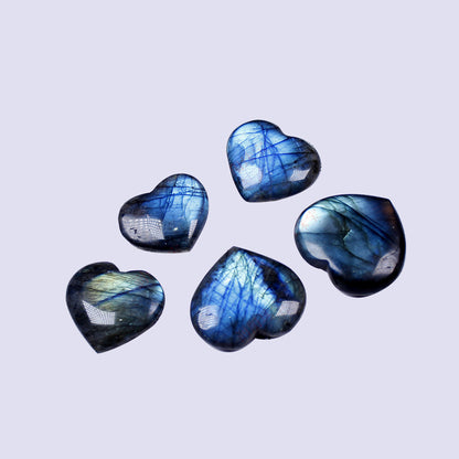 Natural Crystal Heart Pendant