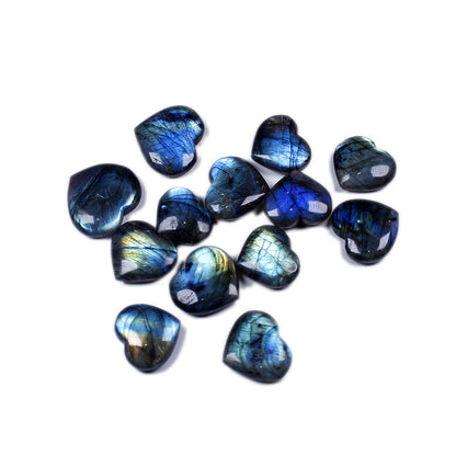 Natural Crystal Heart Pendant
