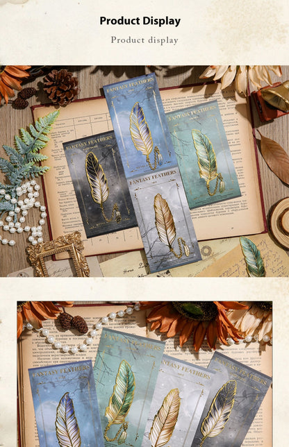 Classical Chinese Style Cultural And Creative Feather Bookmark