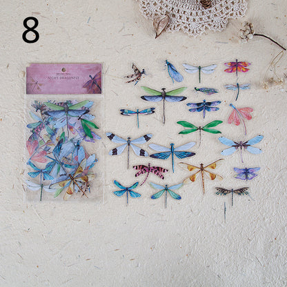 Butterfly Specimen Sticker Pack — PET Journaling & Scrapbook Stickers