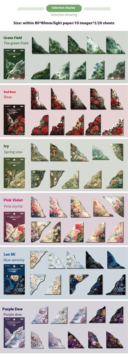 Creative Personality Bookmark Set Modern Printing Spring Vine Color