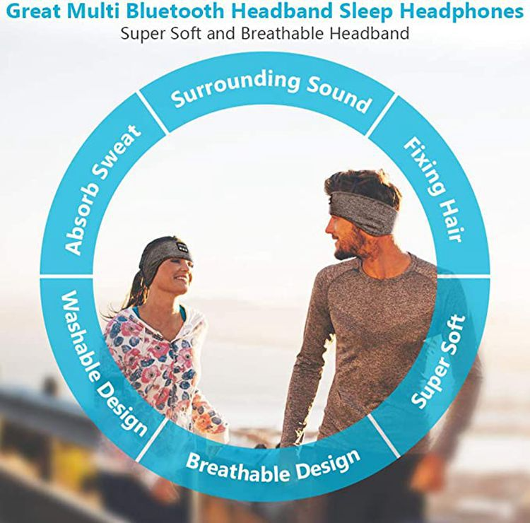 Wireless Bluetooth Headband | Soft, Comfortable Ear Mask