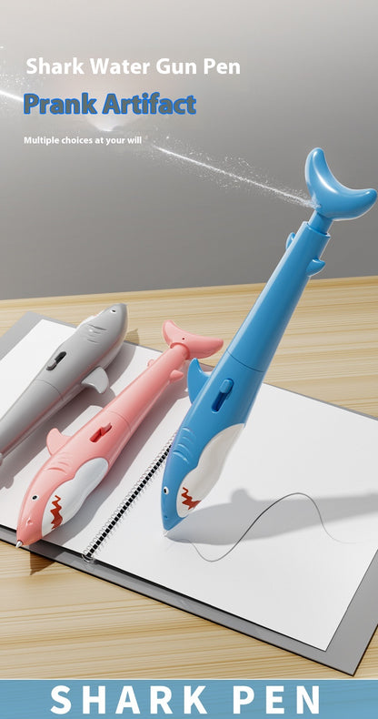 Shark Water Gun Pen Press Water Spray Ballpoint Pen