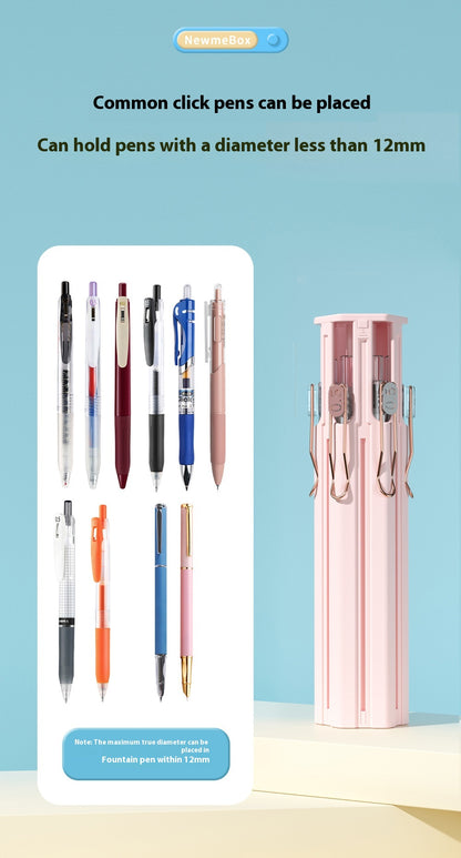 Pressing Pen Suitable For Portable Six Pens Pencil Box Kit