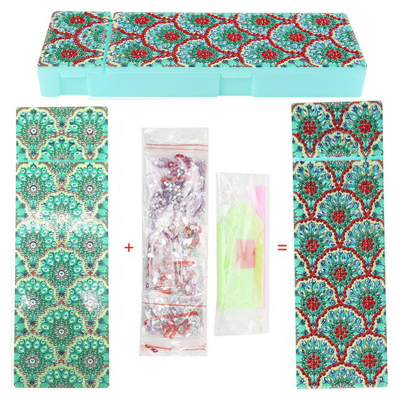 DIY Diamond Painting Pencil Case Kit — 10 Designs, Resin Rhinestones
