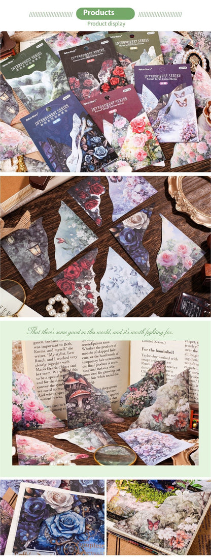 Creative Personality Bookmark Set Modern Printing Spring Vine Color