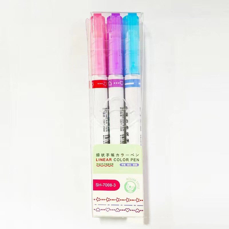 Curve Outline Pen — Roller Line Pen for Journaling