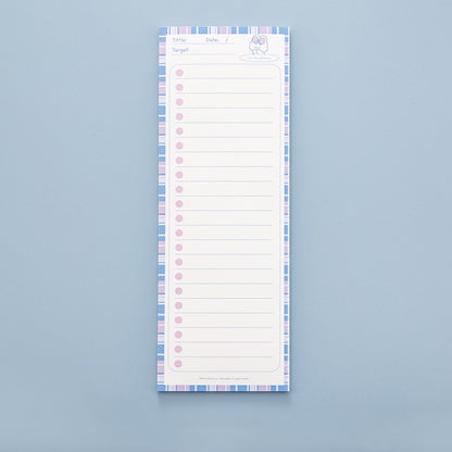 Rainbow Stripe To-Do List Notepad — Tall Pastel Planner Pad