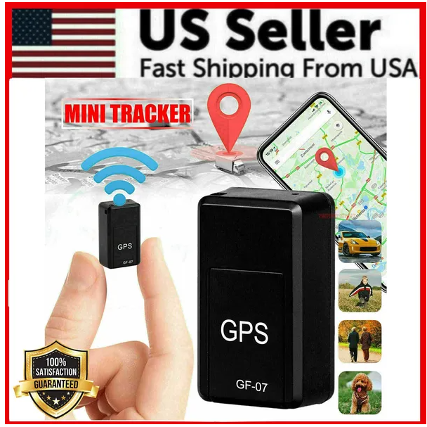 Magnetic GPS Locator | GF07 Mini Tracker, Black