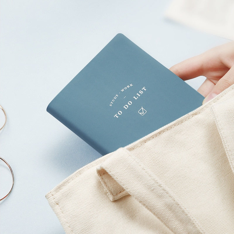 To Do List Notebook — PU Cover, 96 Pages, Macaron & Morandi Colors