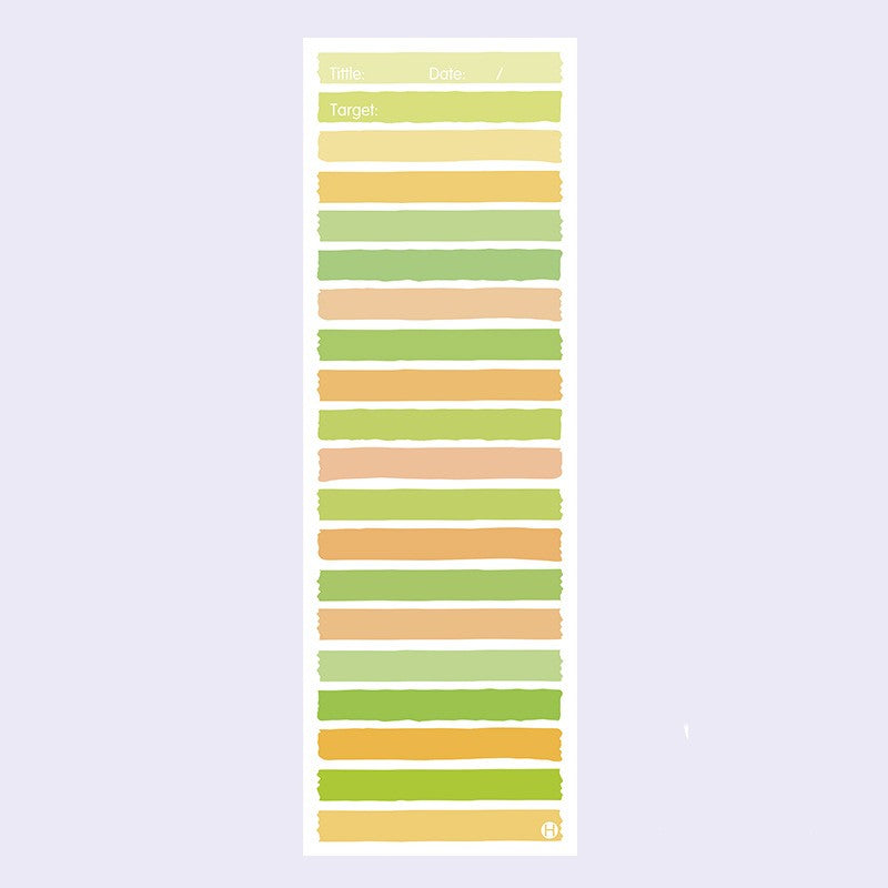 Rainbow Stripe To-Do List Notepad — Tall Pastel Planner Pad