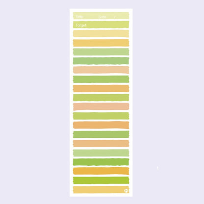 Rainbow Stripe To-Do List Notepad — Tall Pastel Planner Pad
