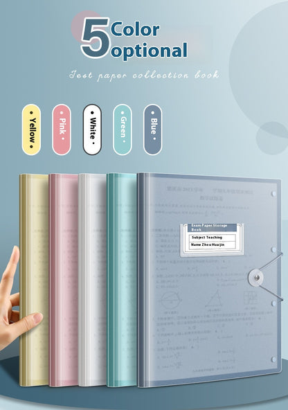 Aurora Pro A3 Test Paper Storage Bag Large Capacity Multi Layer Folder Translucent Color Variants