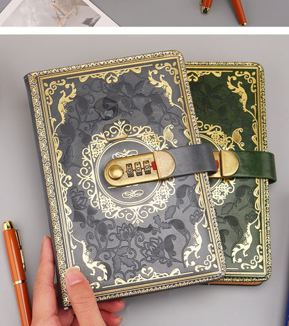 Thickened Creative A5 Password Diary With Lock