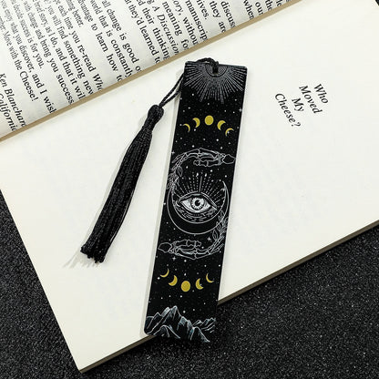 Creative Skull Pattern Acrylic Tassel Reading Decoration Bookmark