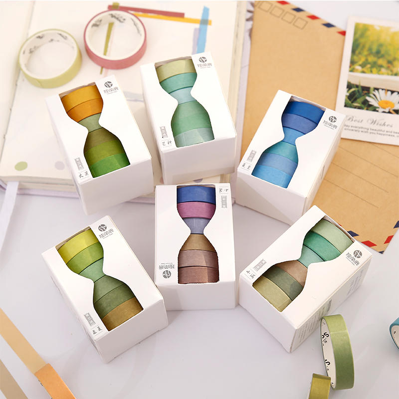24 Solar Terms Washi Tape Set — 6 Rolls, Nature-Inspired Palettes