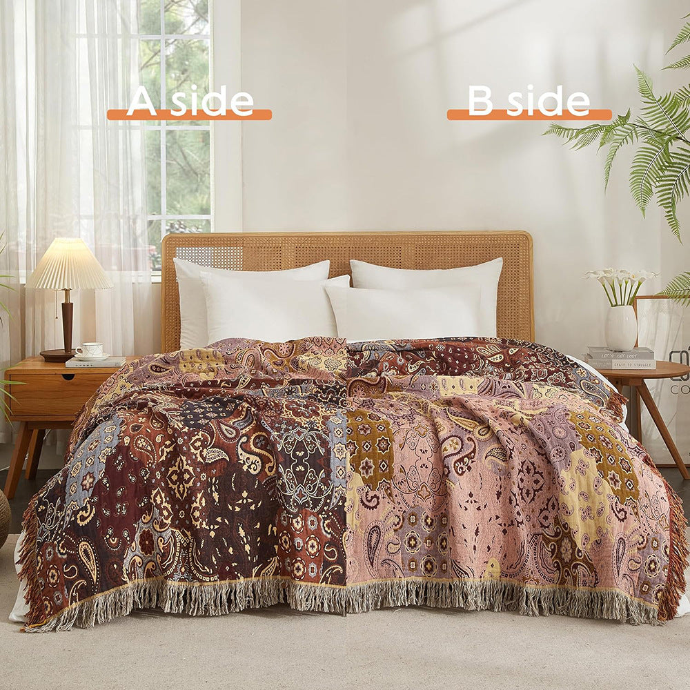 Cotton Blanket | Bohemian-style, Gauze, 150*200 cm