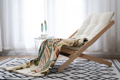 Cotton Jacquard Blanket | Double-Sided, 130x160cm