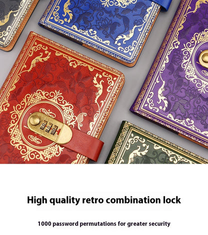 Thickened Creative A5 Password Diary With Lock