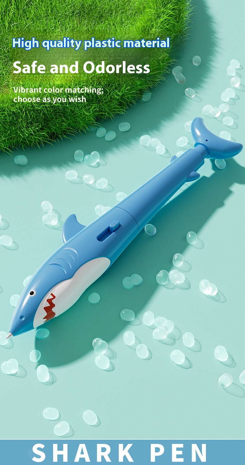 Shark Water Gun Pen Press Water Spray Ballpoint Pen