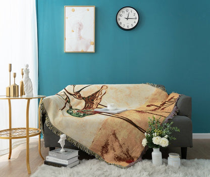 Cotton Jacquard Blanket | Double-Sided, 130x160cm