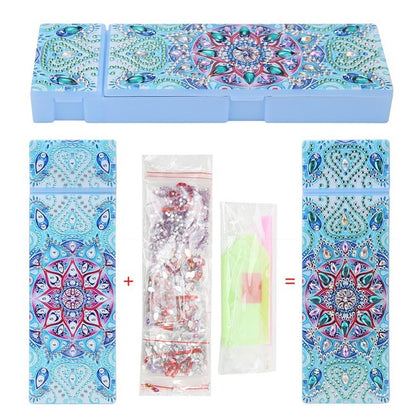 DIY Diamond Painting Pencil Case Kit — 10 Designs, Resin Rhinestones